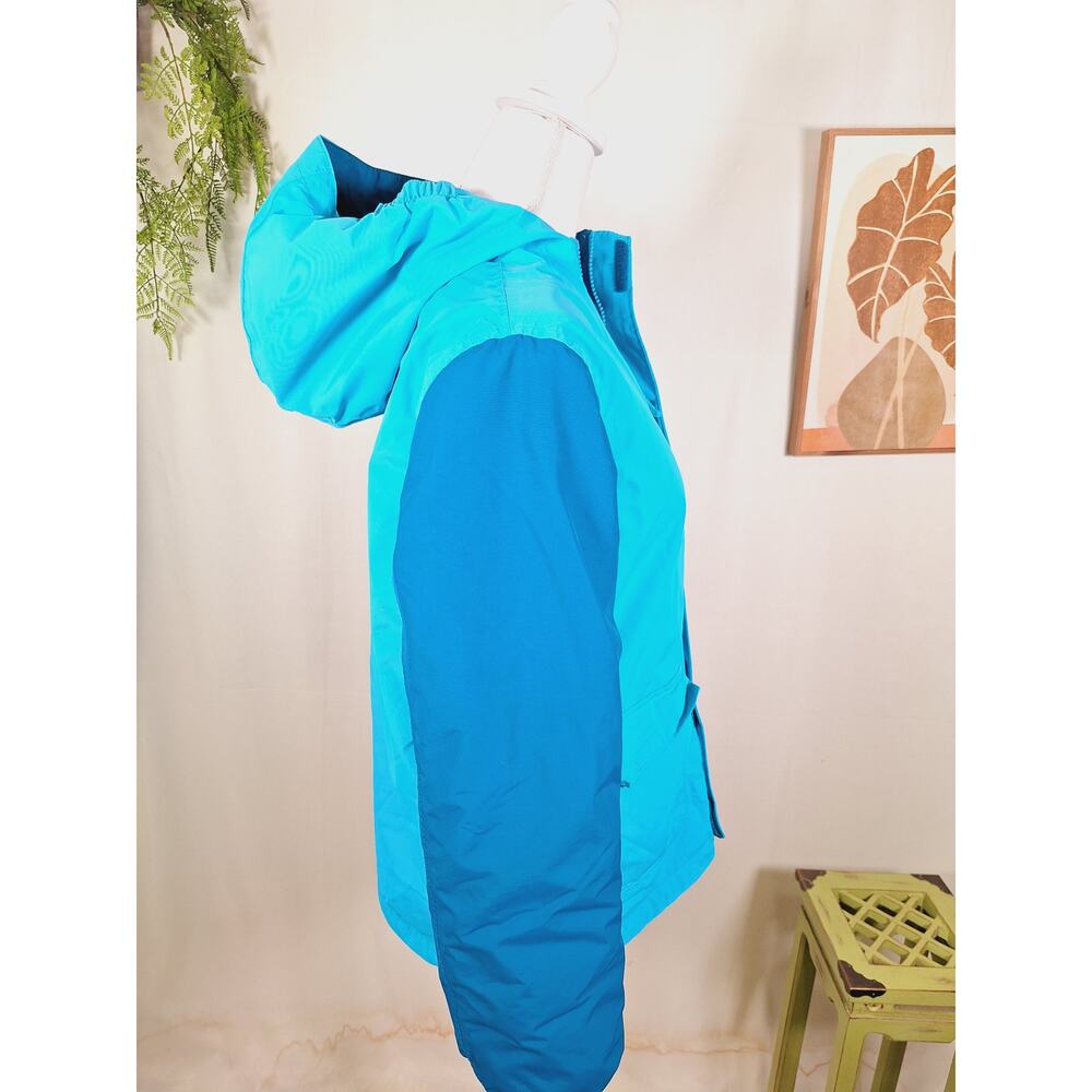 Land's End Youth Winter Insulated Jacket Blue/Turquoise Large - Picture 7 of 13